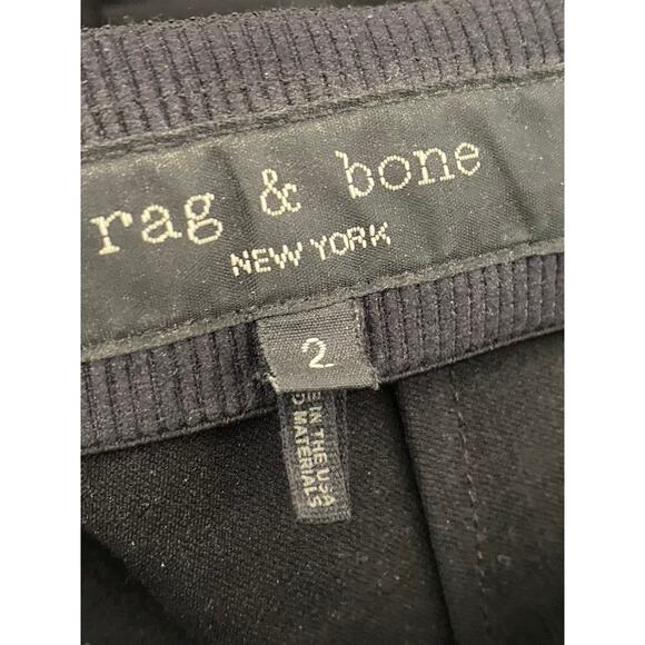 RAG & BONE Women's Black Solid Pocketless Skinny-Leg Pants SZ 2 - Picture 8 of 10